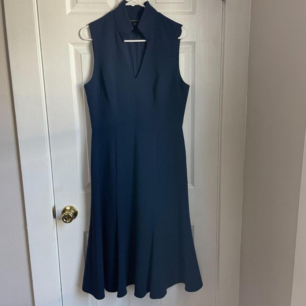 Elegant Navy Sleeveless Dress